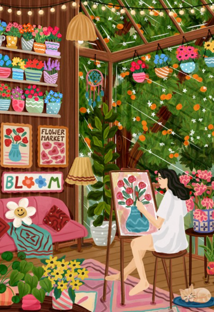 Puzzle 1000 pcs - Cottage confortable