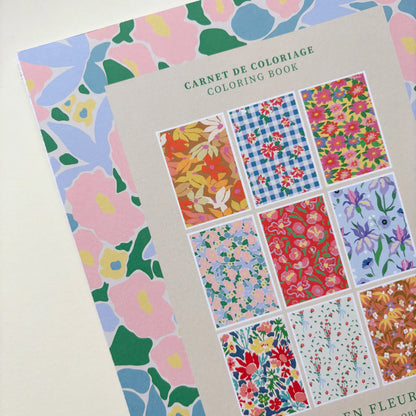 Carnet de coloriage Motifs en fleurs