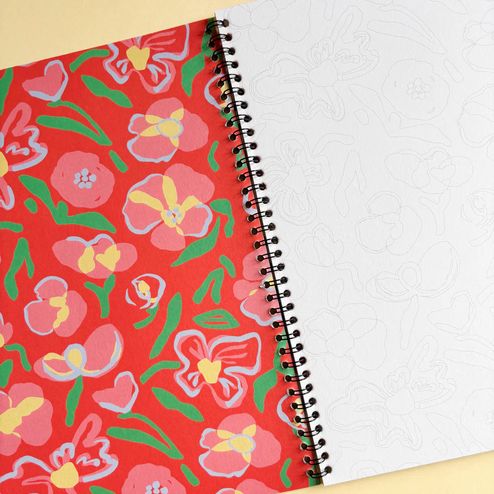 Carnet de coloriage Motifs en fleurs