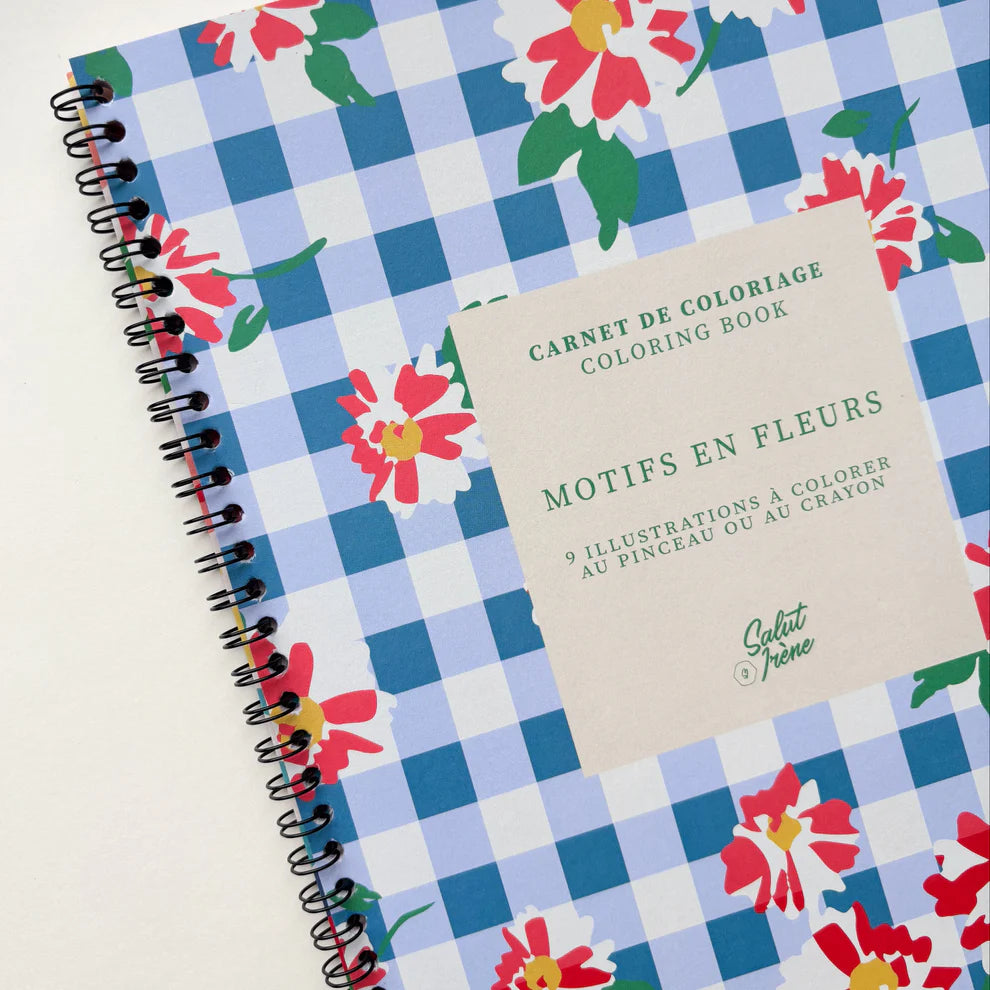 Carnet de coloriage Motifs en fleurs