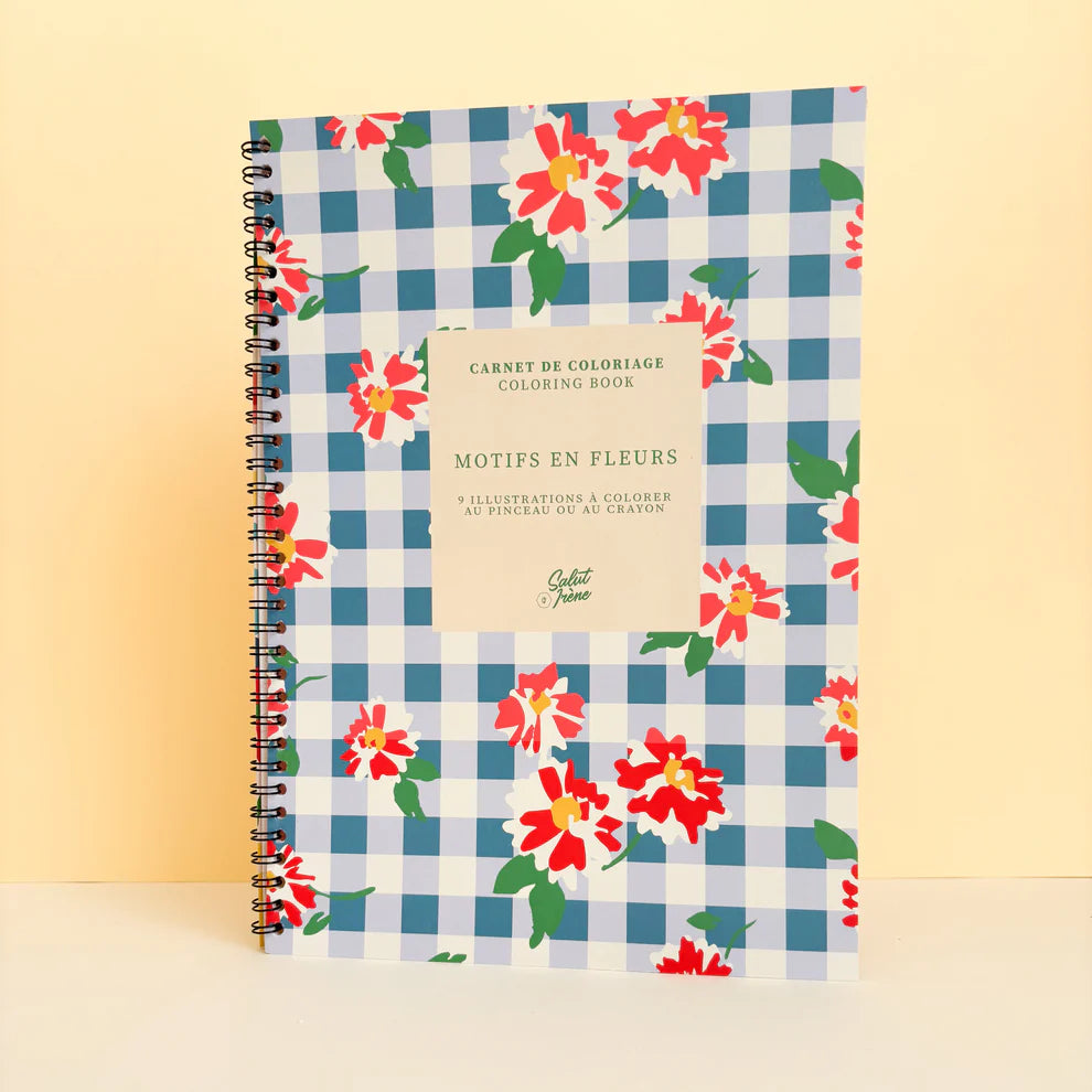 Carnet de coloriage Motifs en fleurs