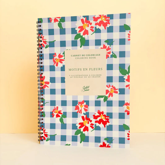 Carnet de coloriage Motifs en fleurs