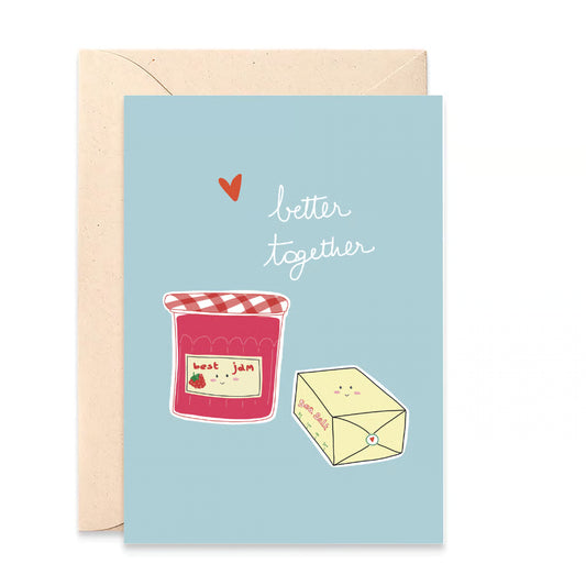 Carte Better together Beurre et confiture