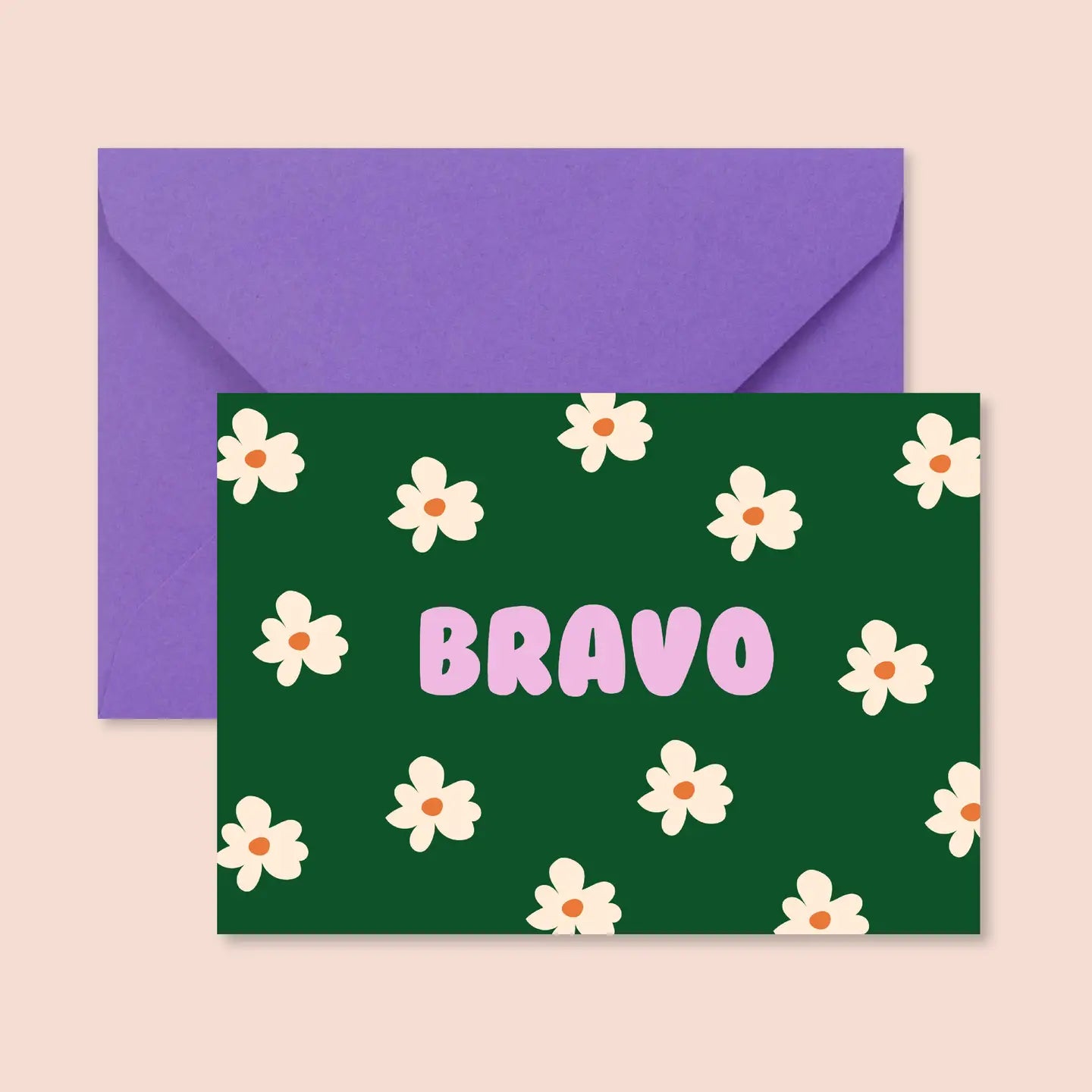 Carte Félicitations - Bravo fleurs