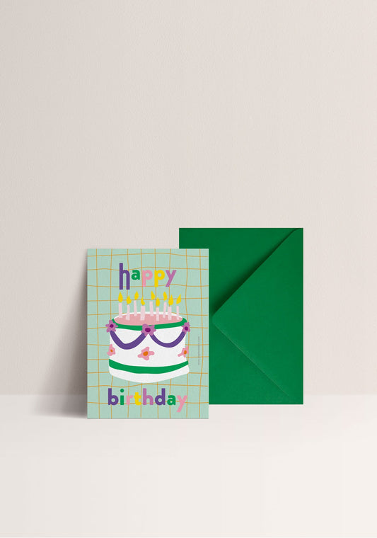 Carte Gâteau d'anniversaire