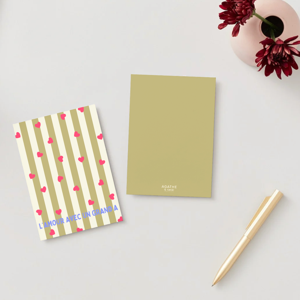 Carte L'Amour avec un grand A