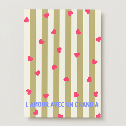 Carte L'Amour avec un grand A