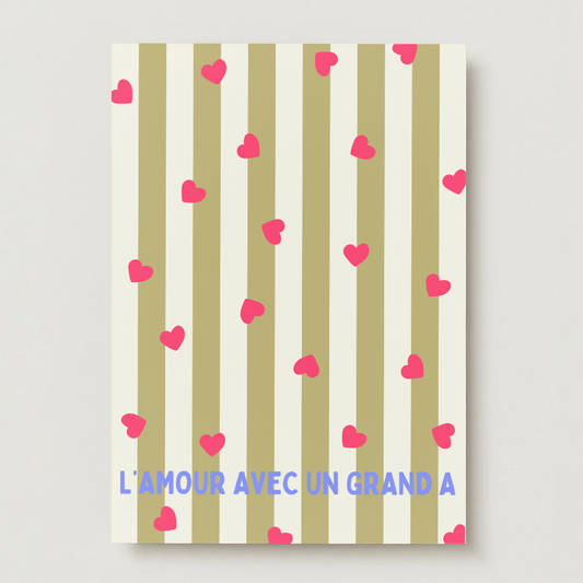Carte L'Amour avec un grand A