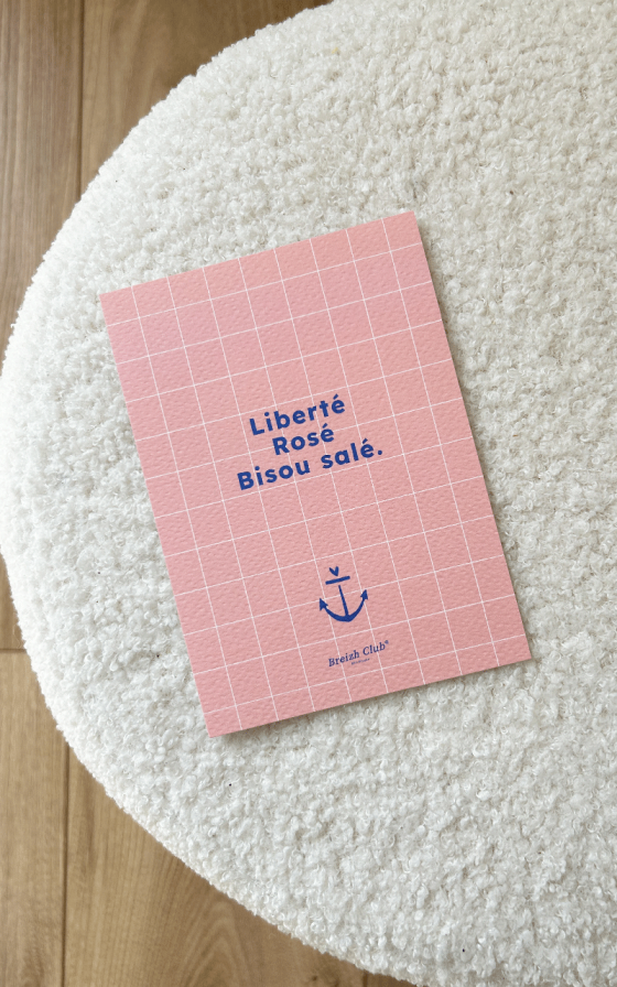 Carte Liberté , Rosé , Bisou salé