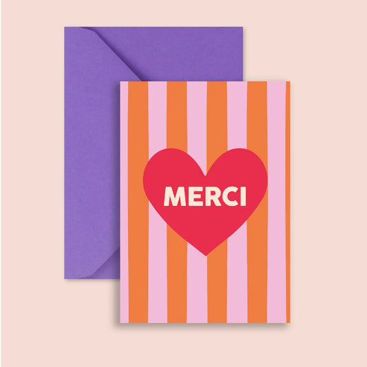 Carte Merci cœur