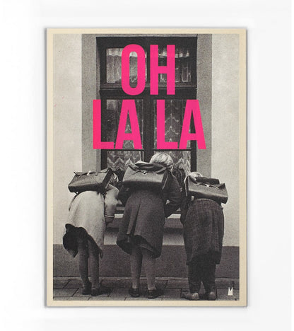 Carte Oh la la (plusieurs tailles)