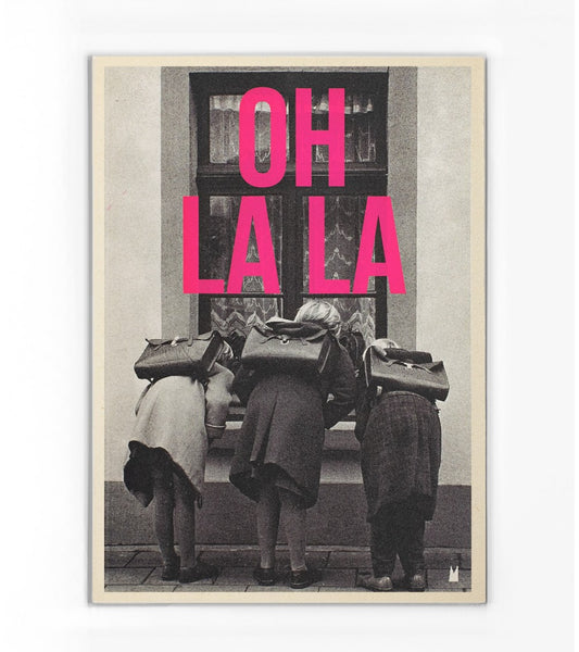 Carte Oh la la (plusieurs tailles)