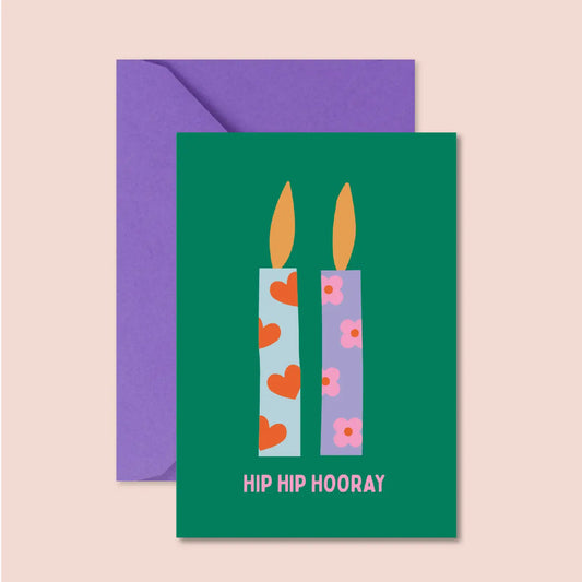 Carte Anniversaire - Hip Hip Hooray