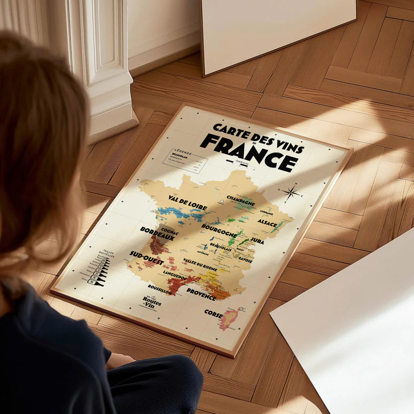 Carte des vins de France