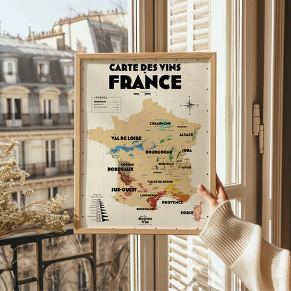 Carte des vins de France