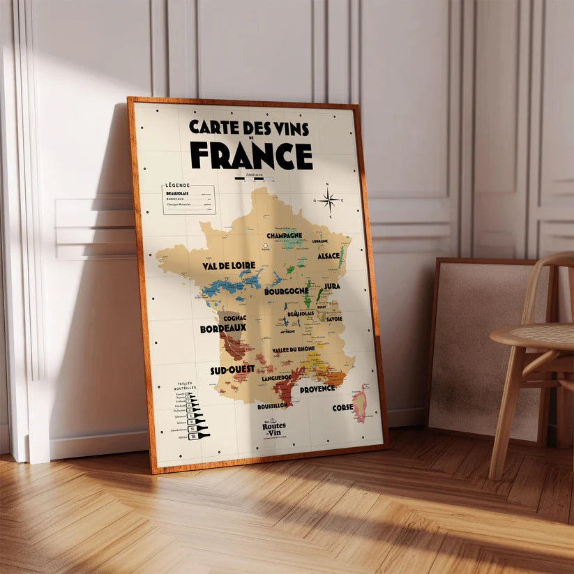 Carte des vins de France