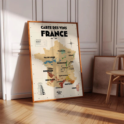 Carte des vins de France