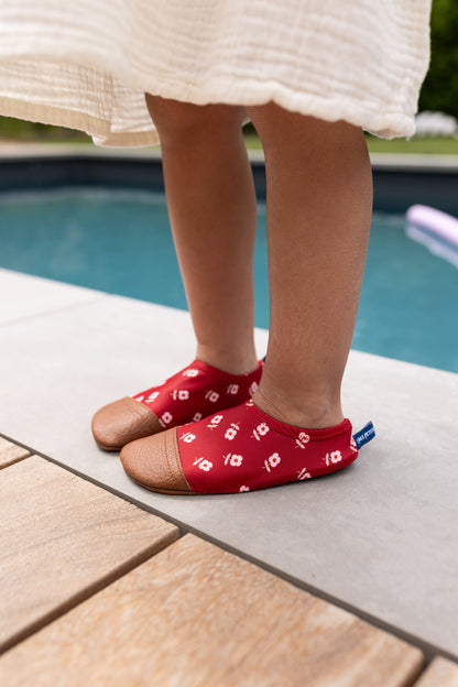 Chaussons tout-terrain Les petits coquelicots