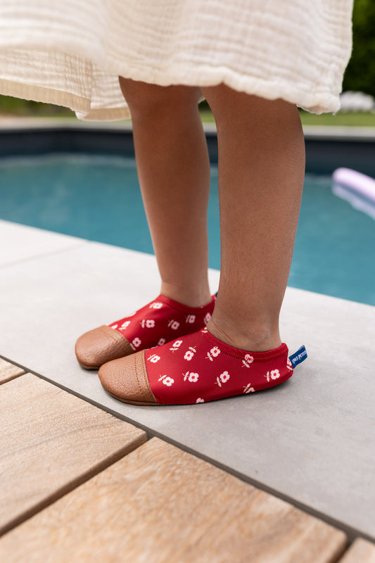 Chaussons tout-terrain Les petits coquelicots