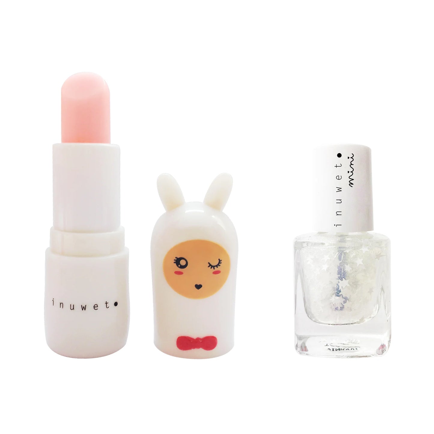 Coffret Blanc duo baume à lèvres et vernis à l'eau Barbe à papa
