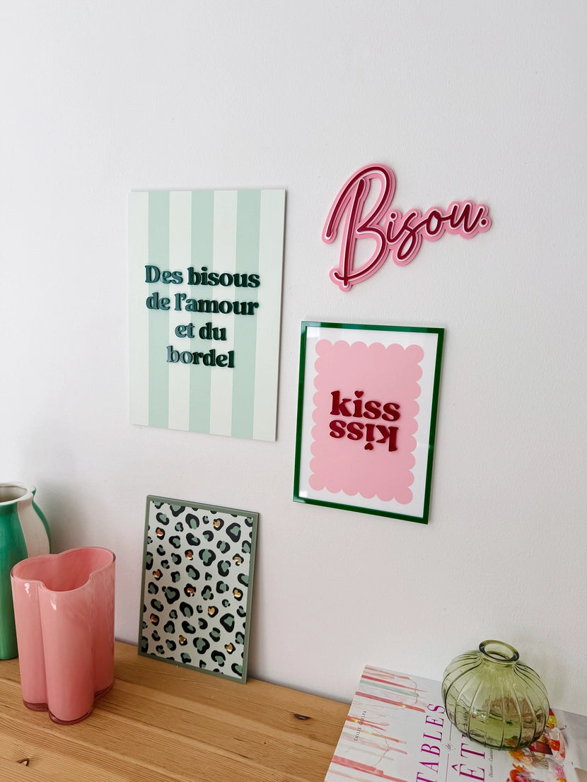 Décoration murale Bisou