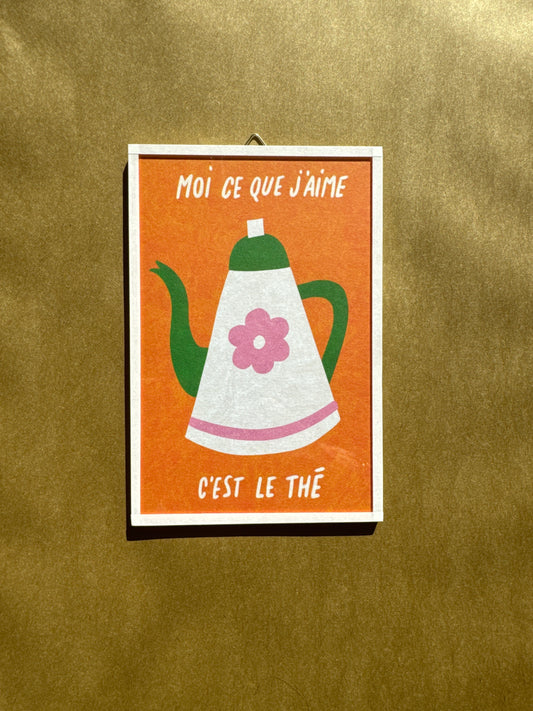 Illustration encadrée "Le Thé"