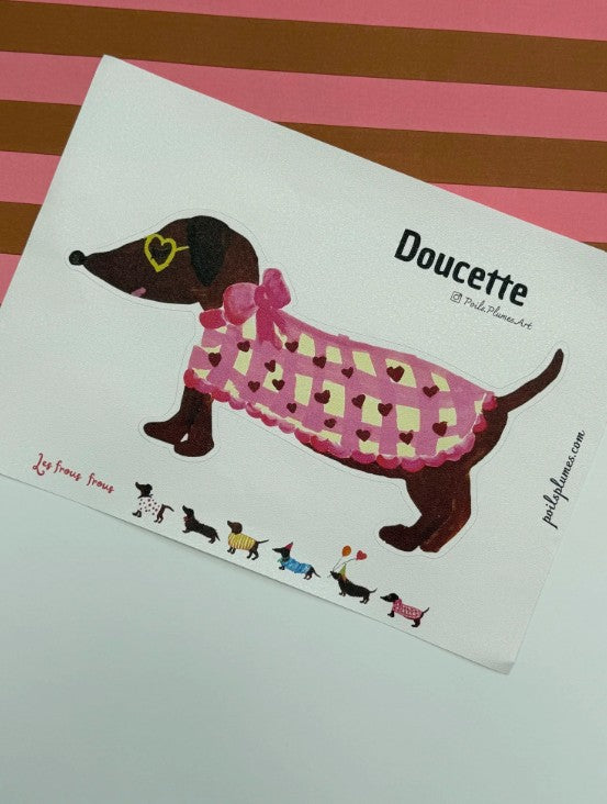 Gommette murale Doucette