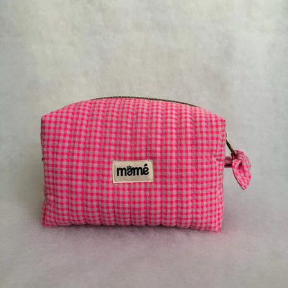 Trousse Vichy Rose Fluo