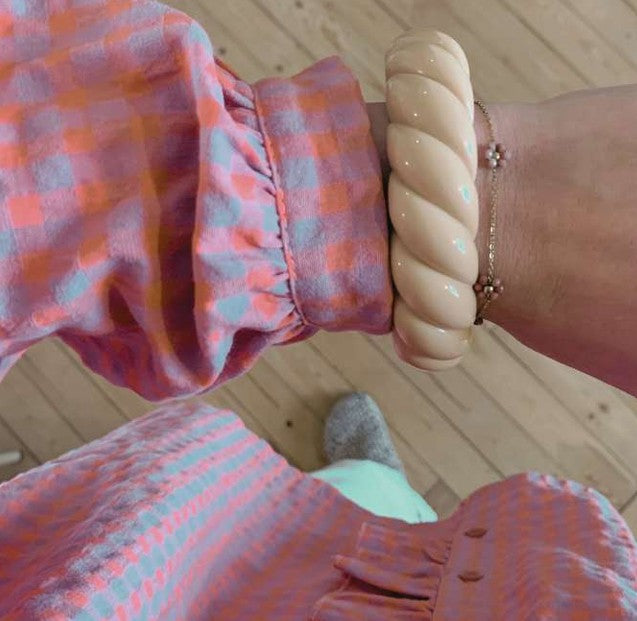 Bracelet jonc torsadé (plusieurs coloris)