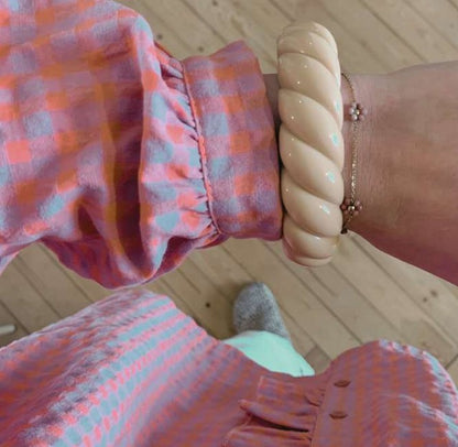 Bracelet jonc torsadé (plusieurs coloris)