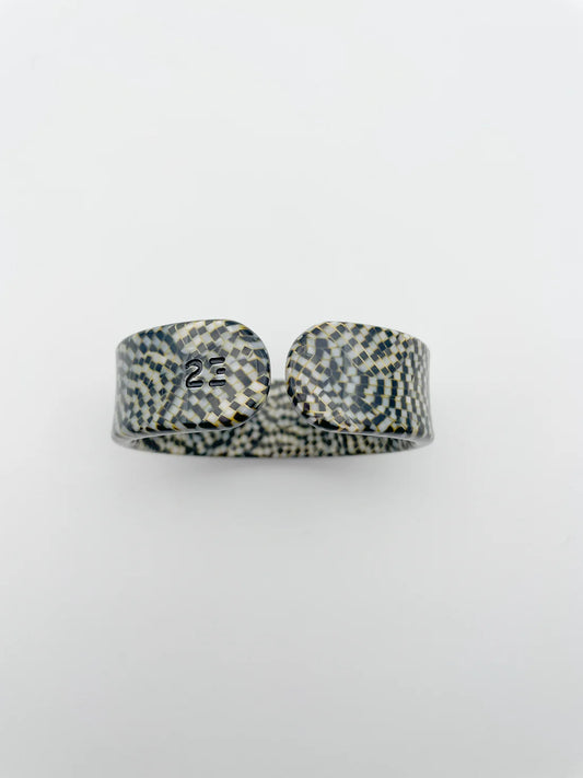 Bracelet Jonc Large Damier