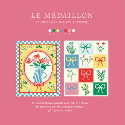 Kit peinture par numéros Le médaillon