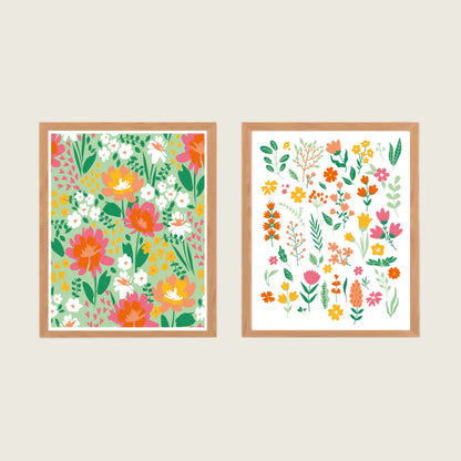 Kit peinture par numéros Petites fleurs sauvages