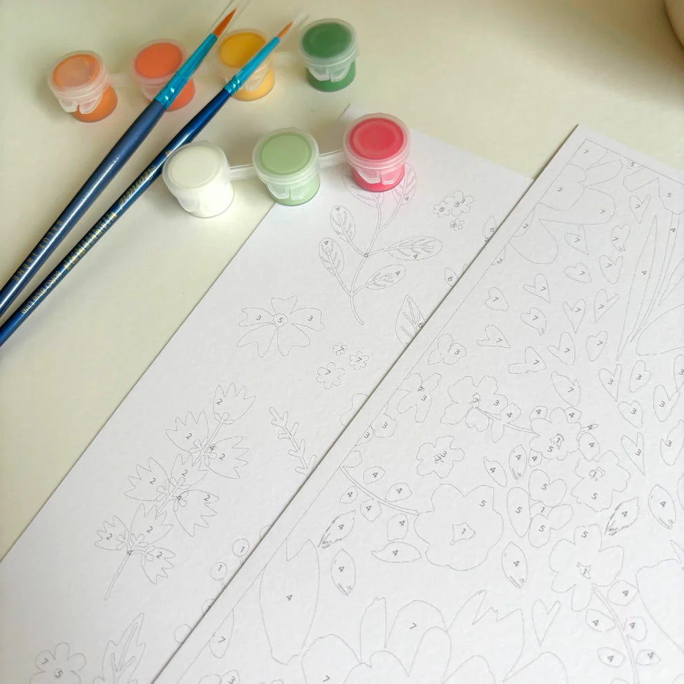 Kit peinture par numéros Petites fleurs sauvages