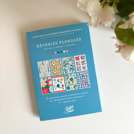 Cartes à peindre par numéros Rêveries florales