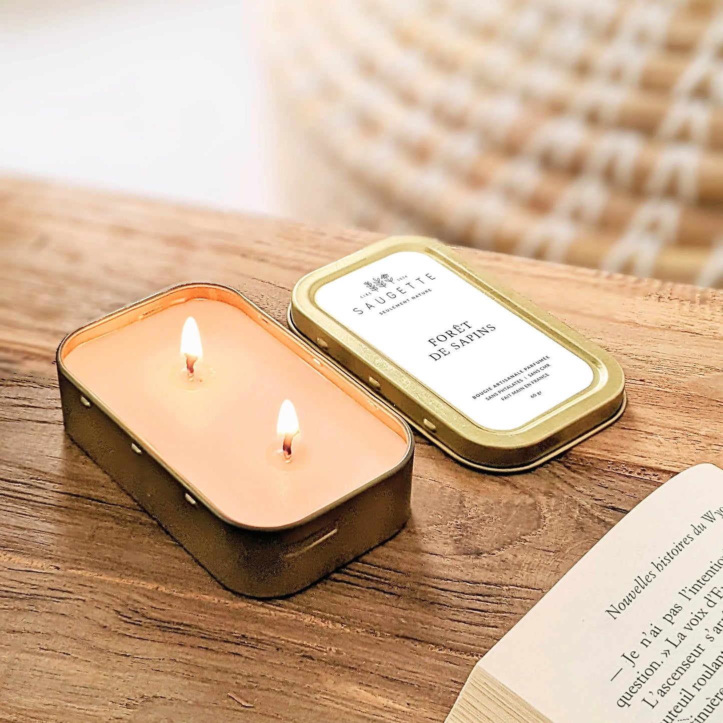 Bougie parfumée Forêt de sapins