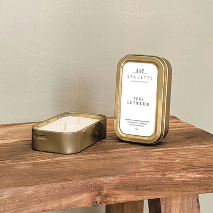 Bougie parfumée 2 mèches Sous le figuier
