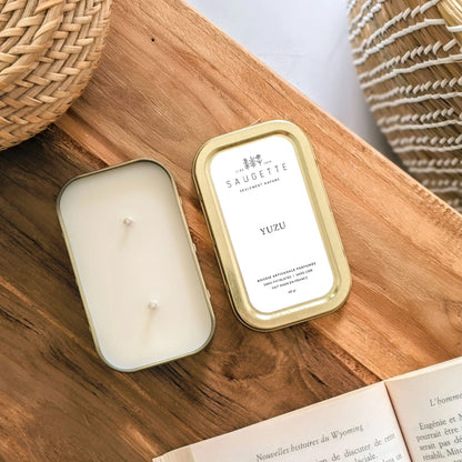 Bougie parfumée 2 mèches Yuzu