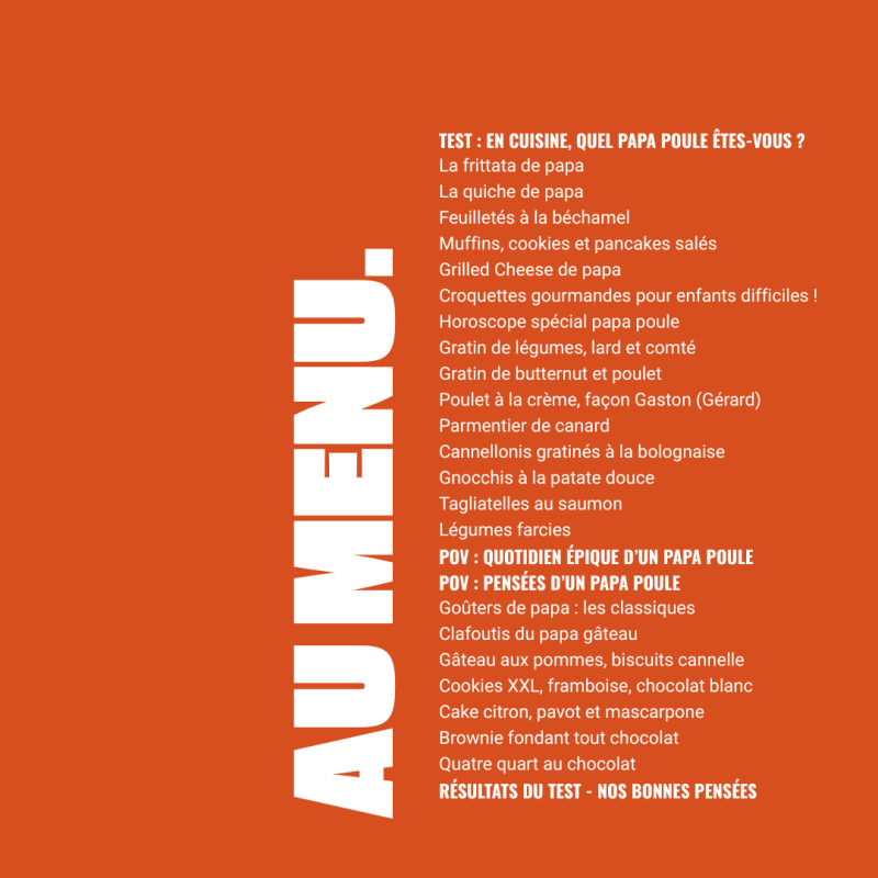 Livre de recettes - Papa poule