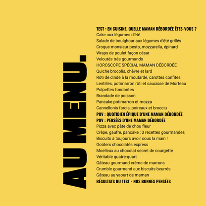 Livre de recettes - Maman débordée