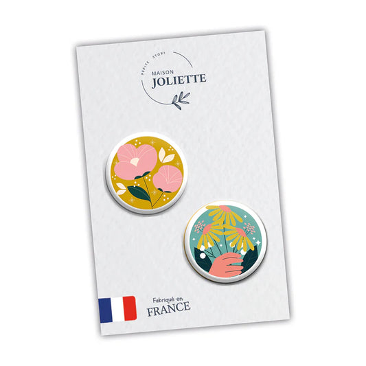 Lot de 2 magnets - Au jardin #112