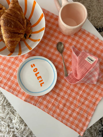 Sets de table Vichy Clémentine (Lot de 2)