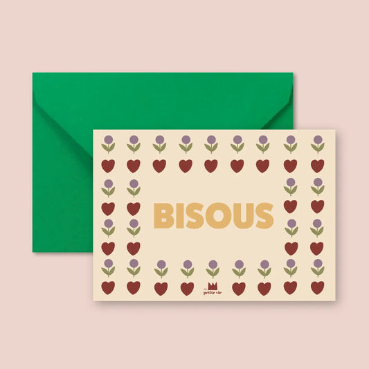 Mini carte Bisous