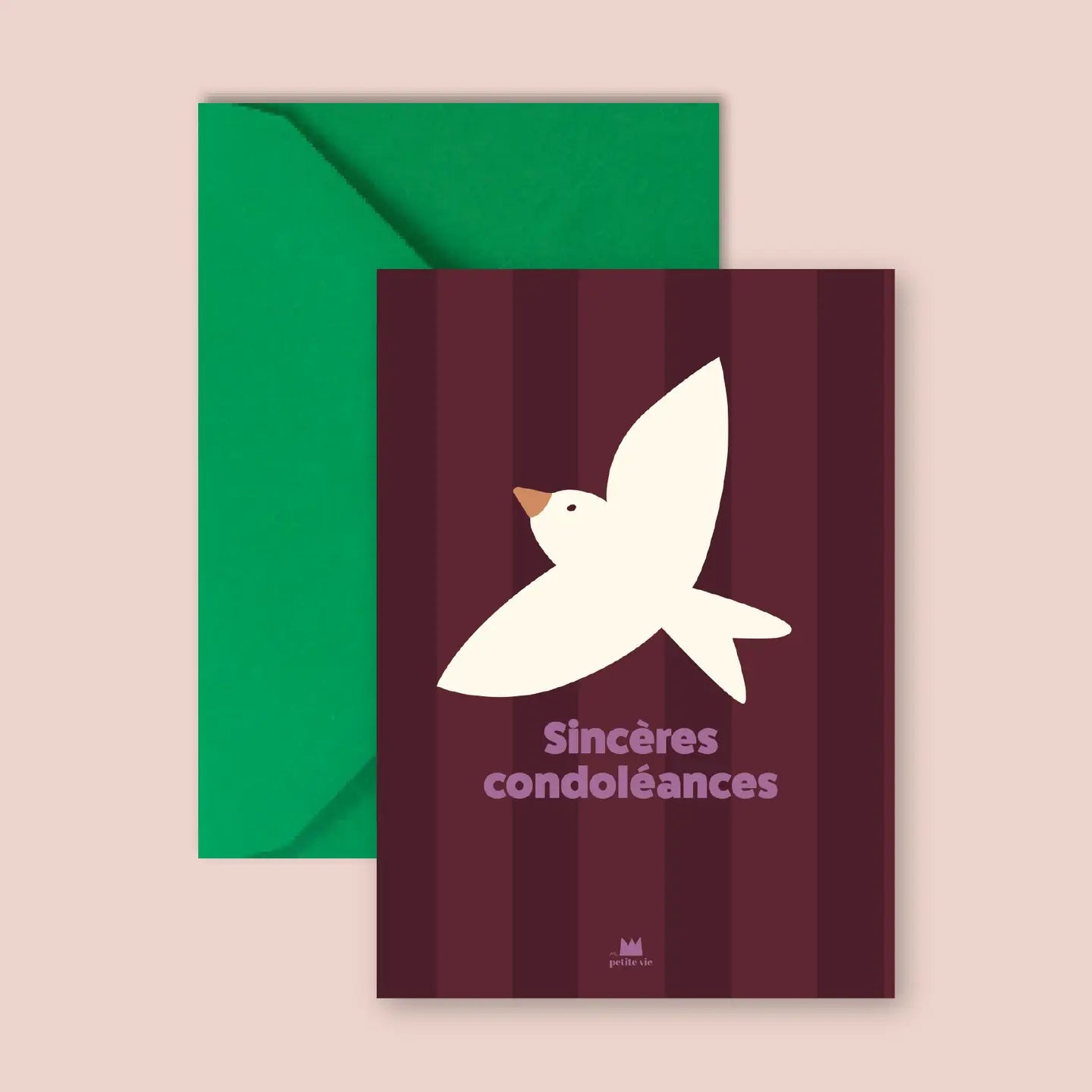 Mini carte Sincères condoléances