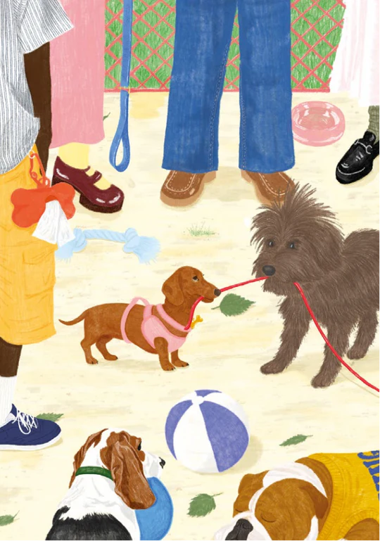 Puzzle 100 pces - Sortir le chien