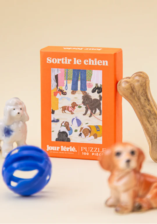Puzzle 100 pces - Sortir le chien