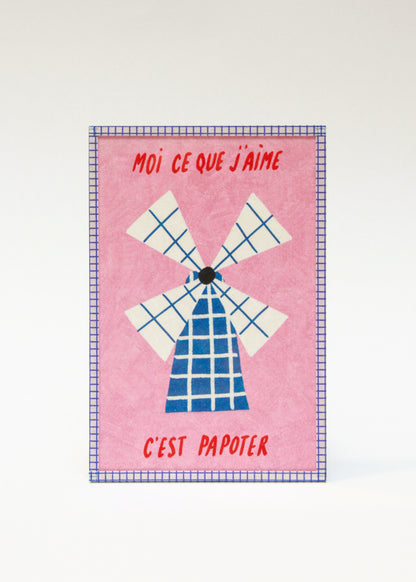 Illustration encadrée « Papoter »