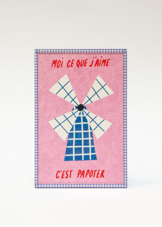 Illustration encadrée « Papoter »