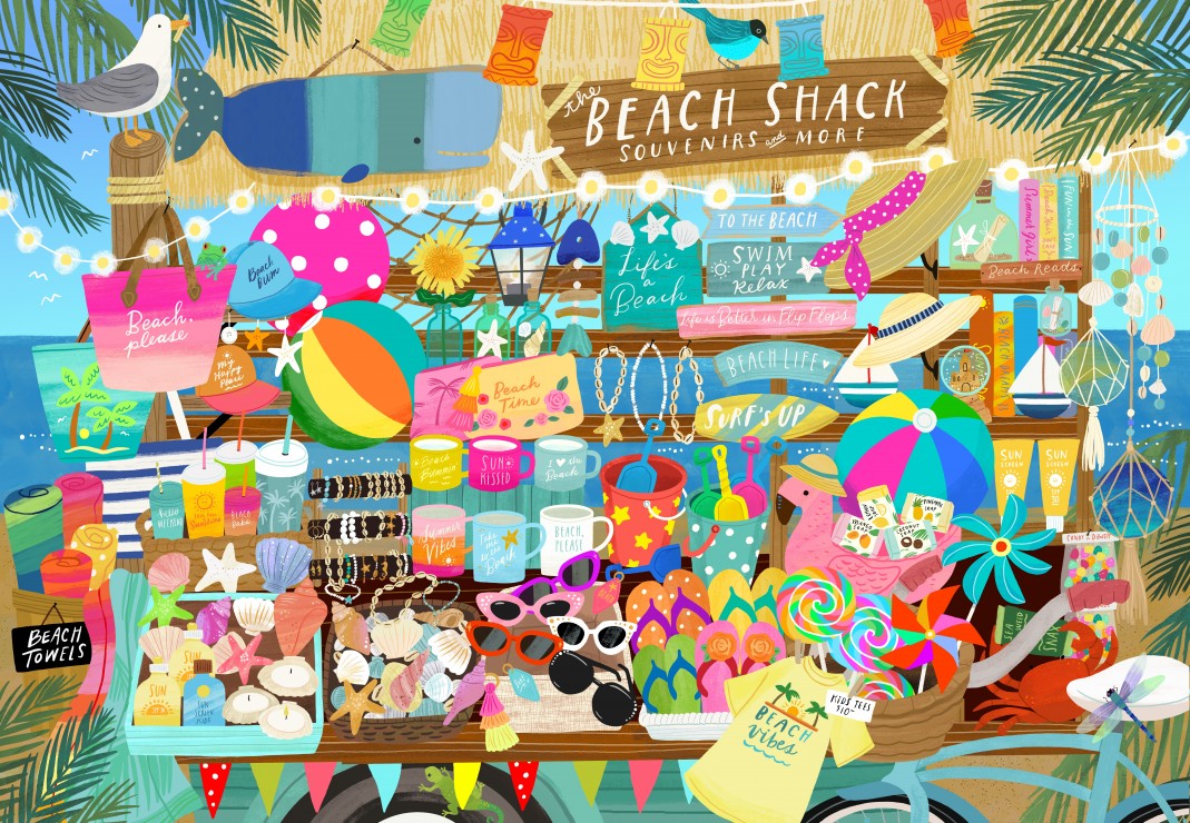 Puzzle 1000 pcs Boutique de souvenirs de plage