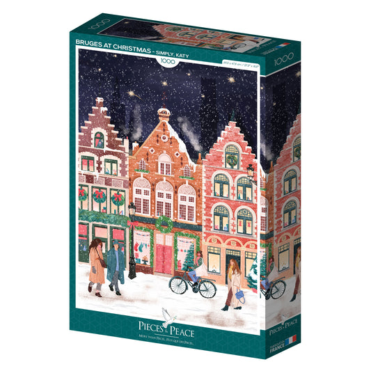 Puzzle 1000 pcs Bruges à Noël